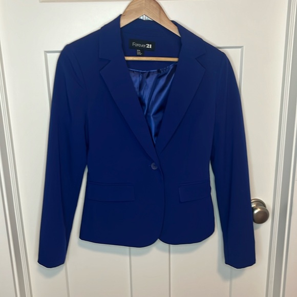 Forever 21 royal blue blazer size medium - Picture 1 of 5